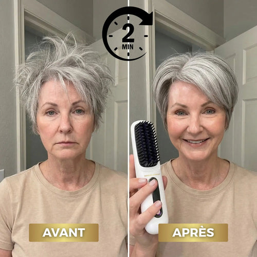 the first smart styling brush for short hair